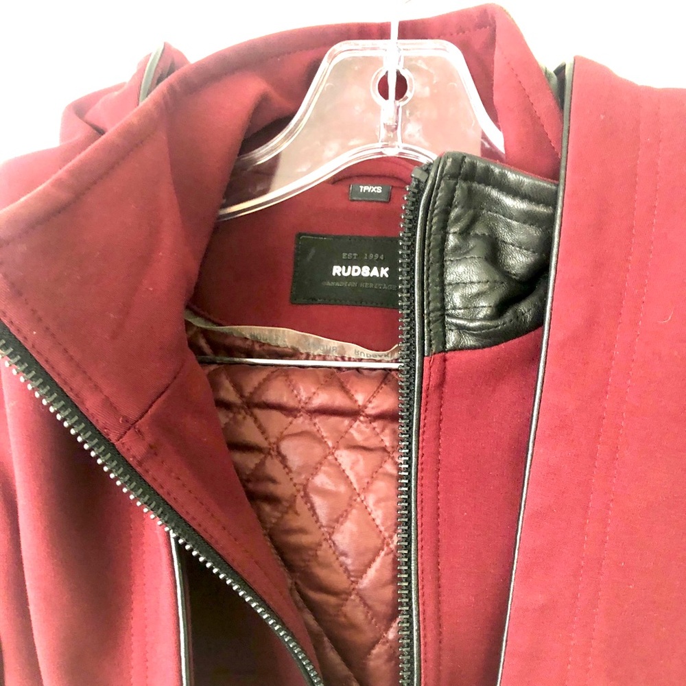 Burgundy Rudsak jacket - Picture 3 of 3